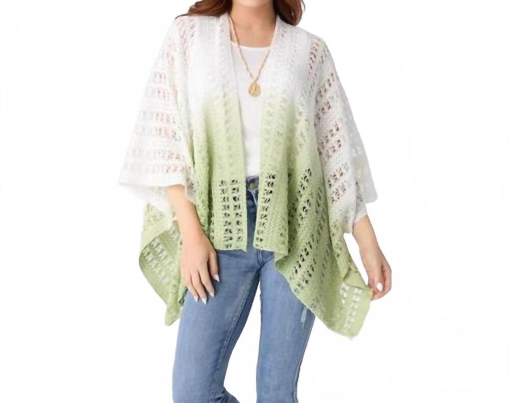 NEW COCO + CARMEN margot knit wrap in mint green